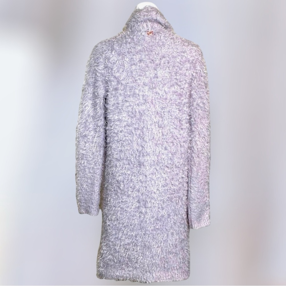 For Love and Lemons Lavender Long Fuzzy Cardigan - Picture 11 of 16